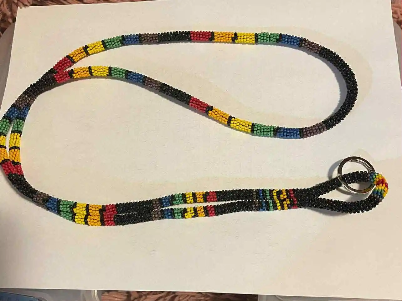 Handmade beaded lanyard design 6 from Thunder Bay